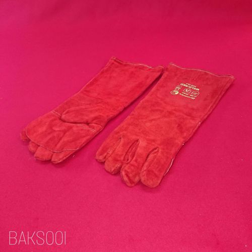 Picture of 1 X PAIR OVEN LEATHER GLOVE WITH CUFF