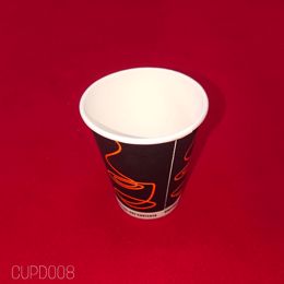 Picture of 500 X 350ml S/WALL ORANGE TWIRL 12oz CUP 