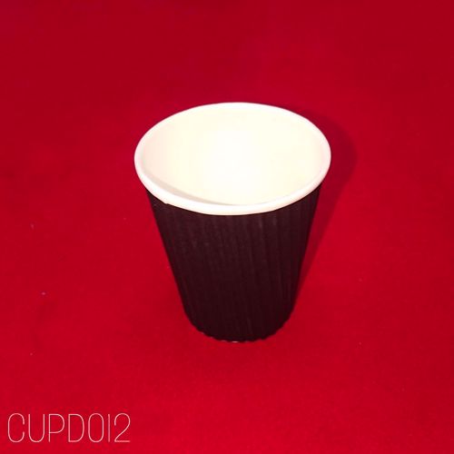 Picture of 500 X 250ML BLACK RIPPLE HOT CUP 8oz 