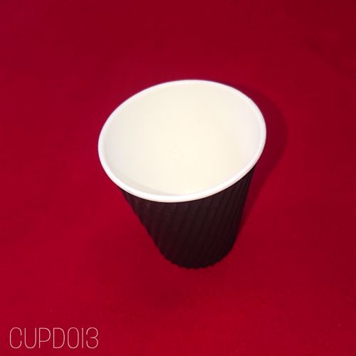 Picture of 500 X 350ML BLACK RIPPLE HOT CUP 12oz   