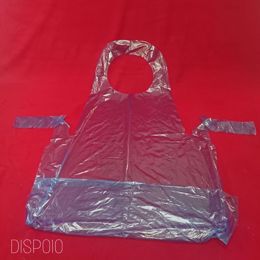 Picture of 100 X PLASTIC APRONS BLUE