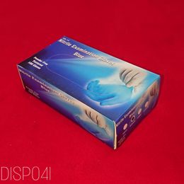Picture of 100 X BLUE MEDIUM NITRILE GLOVES P/FREE