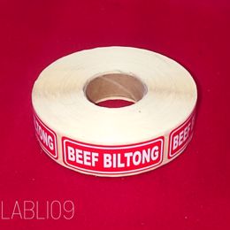 Picture of 1000 X BEEF BILTONG LAB 23X65 PR015