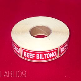 Picture of 1000 X BEEF BILTONG LAB 23X65 PR015