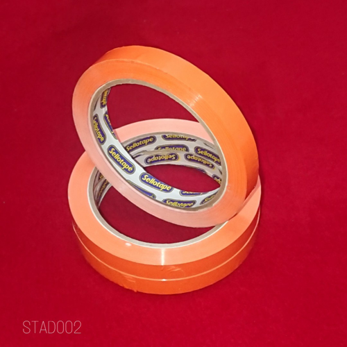 Picture of 3 X 50M 12mm ORANGE PVC TAPE  