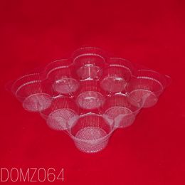 Picture of 500 X T353 9 CUP CLEAR MUFFIN TRAY  