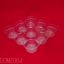 Picture of 500 X T353 9 CUP CLEAR MUFFIN TRAY  