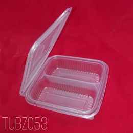 Picture of 150X T326 C/SHELL 2 DIV CLEAR MEAL TRAY  