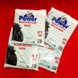 Picture of 10 X 20s BLACK REFUSE BAGS 74X94 20M
